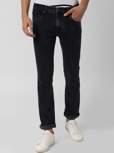 

Peter England Casuals Men Navy Blue Tapered Fit Mid-Rise Clean Look Jeans