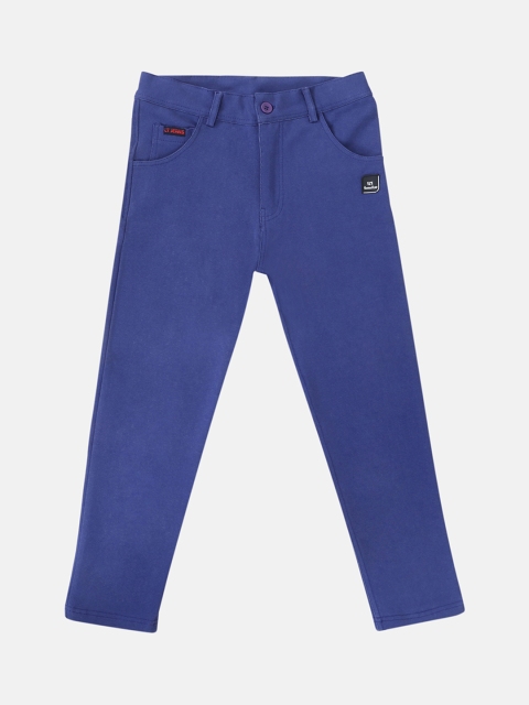 

Lil Tomatoes Boys Navy Blue Regular Fit Mid-Rise Clean Look Jeans