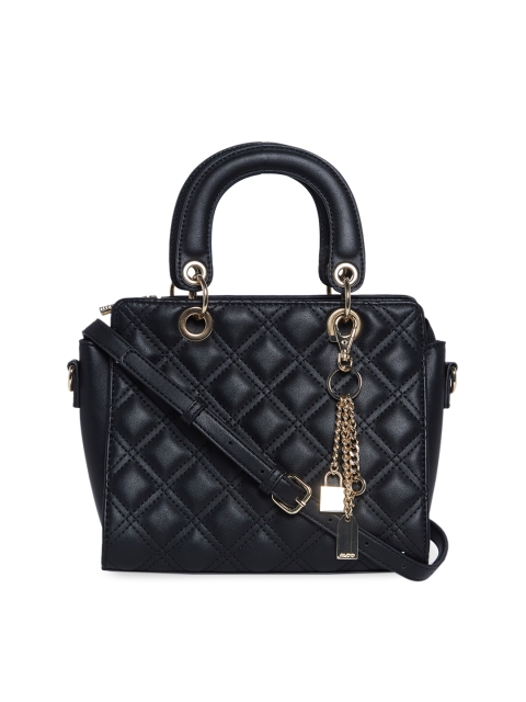 

ALDO Black Quilted Handheld Bag