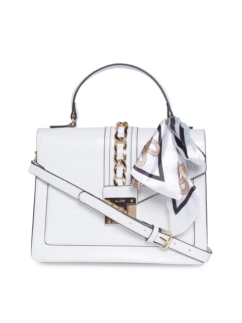 

ALDO White Solid Handheld Bag