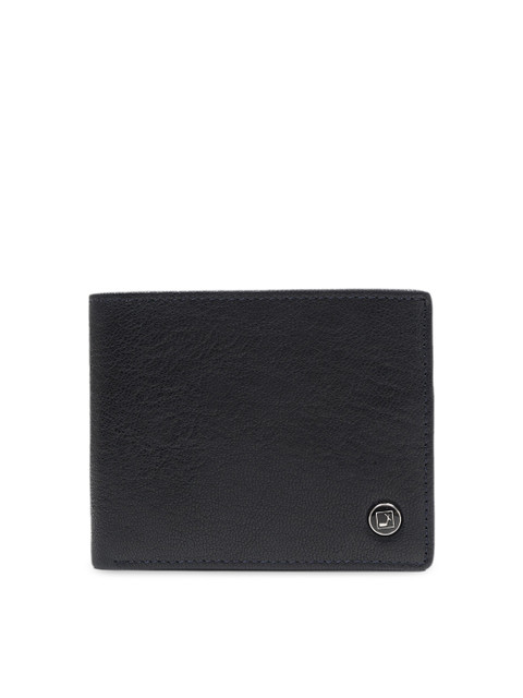 

Da Milano Men Blue Leather Two Fold Wallet