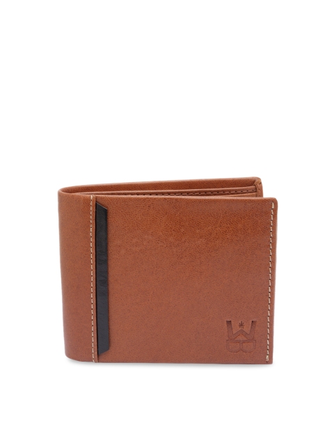 

WELBAWT Men Brown Solid Leather Two Fold Wallet