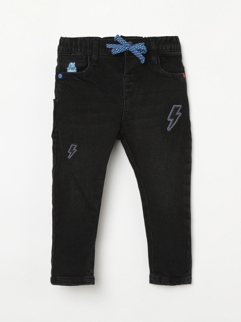 

Juniors by Lifestyle Infant Black Slim Fit Mid-Rise Clean Look Jeans