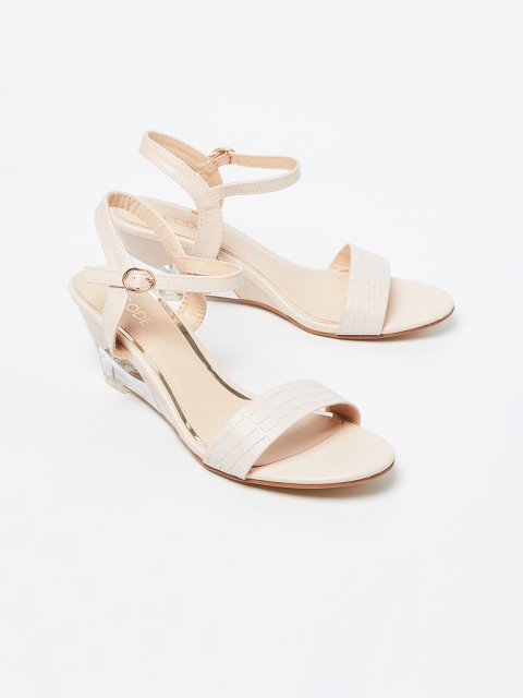 

CODE by Lifestyle Women Beige Solid Sandals