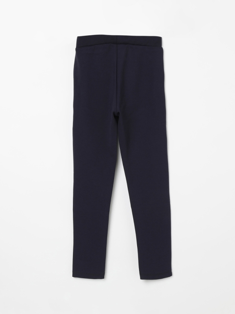 

Bossini Girls Navy Blue Solid Ankle-Length Leggings