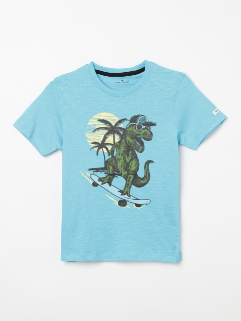 

Fame Forever by Lifestyle Boys Blue Printed Round Neck T-shirt