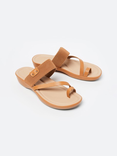 

CODE by Lifestyle Women Tan Brown Solid One Toe Flats