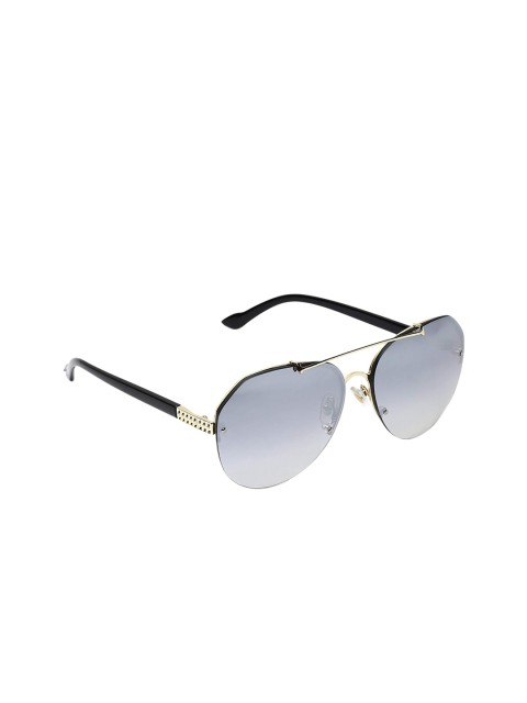 

MARC LOUIS Women Polarised & UV Protected Lens Aviator Sunglasses ML4033 C2, Grey
