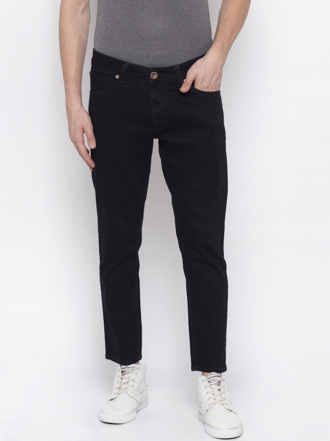 

SPYKAR Men Navy Blue Tapered Fit Mid-Rise Clean Look Jeans