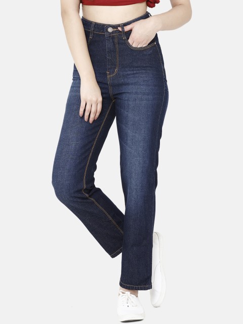

ZHEIA Women Blue Skinny Fit High-Rise Clean Look Jeans