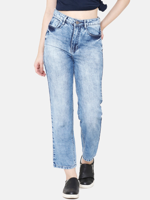 

ZHEIA Women Blue Skinny Fit High-Rise Clean Look Jeans