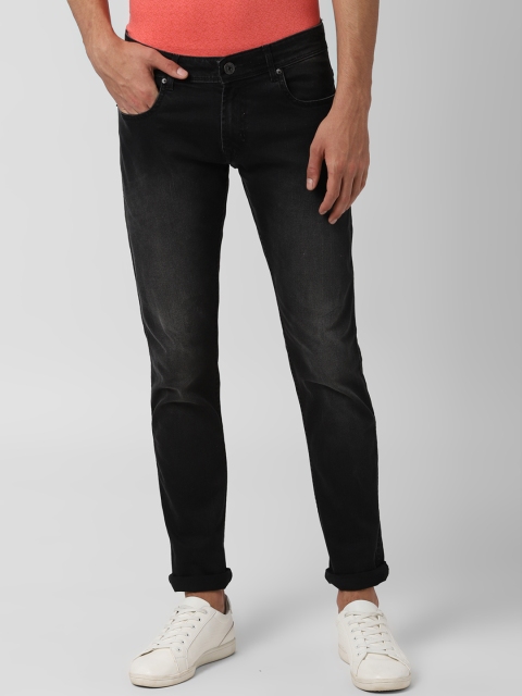 

Peter England Casuals Men Black Tapered Fit Mid-Rise Clean Look Stretchable Jeans