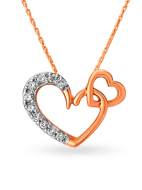 

Mia by Tanishq 14KT Rose Gold Diamond Pendant