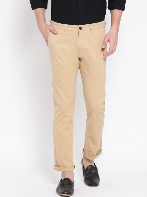 

SWISS MILITARY Men Khaki Regular Fit Solid Regular Trousers