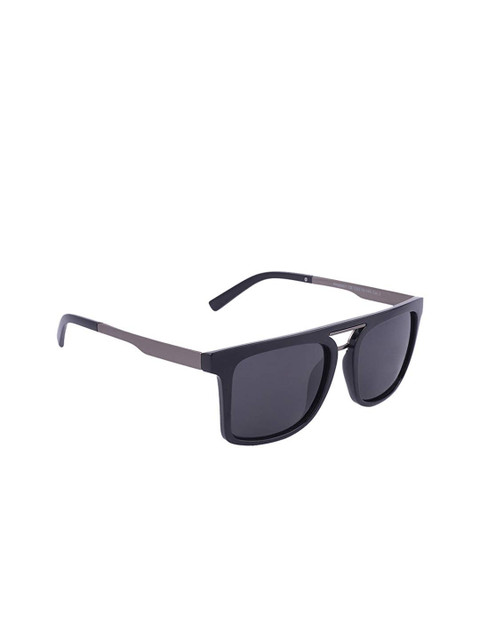 

MARC LOUIS Unisex Polarised & UV Protected Lens Square Sunglasses ML PP98857 C6, Black