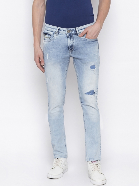 

SPYKAR Men Blue Skinny Fit Low-Rise Low Distress Jeans