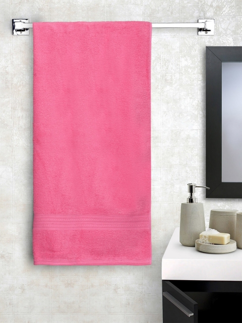 

Portico New York Unisex Rose-Coloured Solid 450GSM Bath Towel