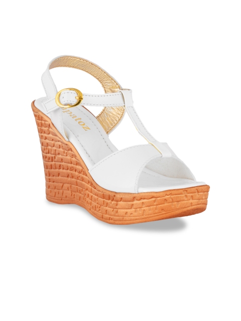 

ZAPATOZ Women White Solid Heels