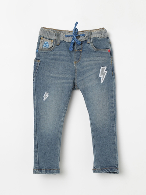 

Juniors by Lifestyle Infant Blue Slim Fit Mid-Rise Clean Look Jeans