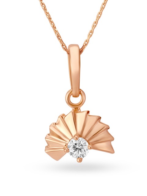 

Mia by Tanishq 14 KT Rose Gold Pendant with Diamond