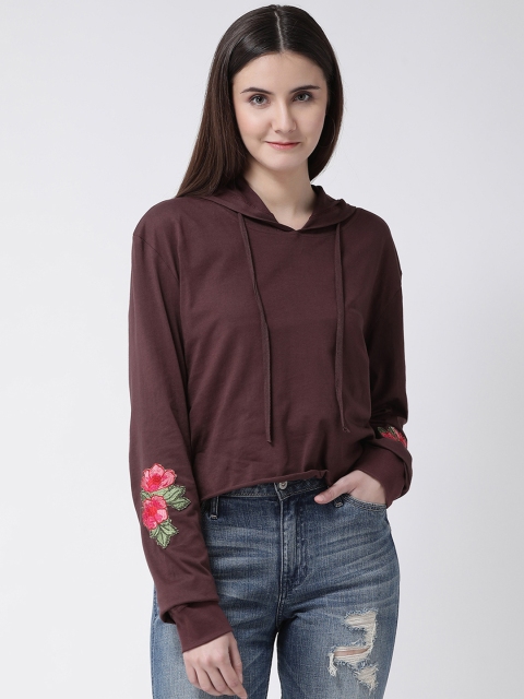 

Aayna Women Brown Floral Pure Cotton Top