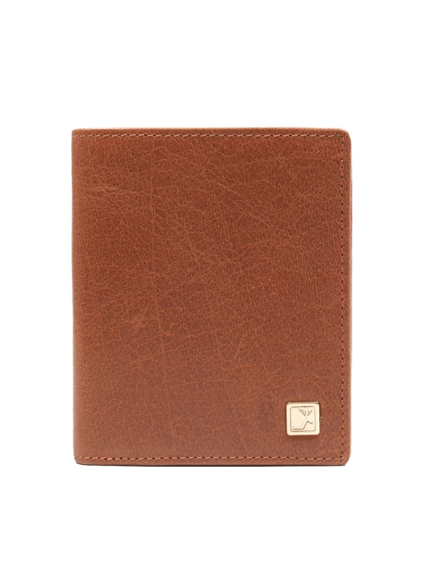 

Da Milano Men Tan Brown Solid Two Fold Leather Wallet