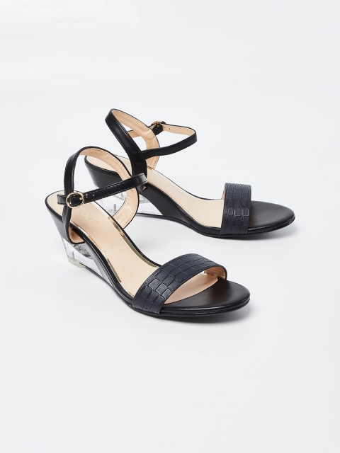 

CODE by Lifestyle Women Black Solid Sandals