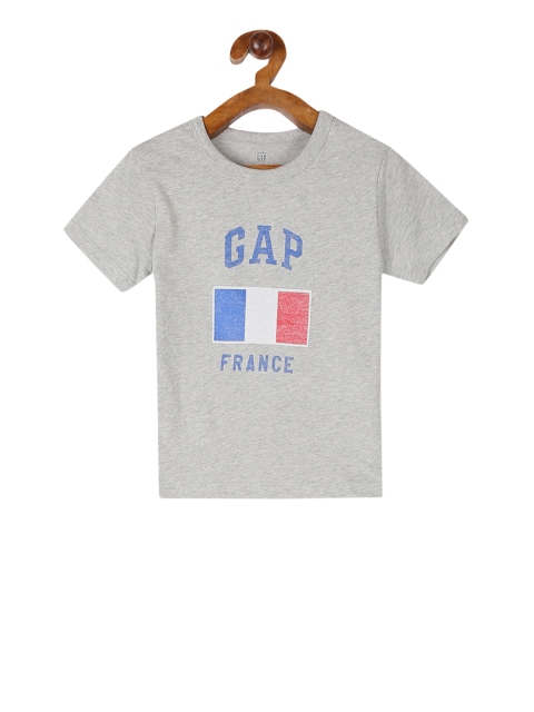 

GAP Boys Grey Printed Round Neck T-shirt