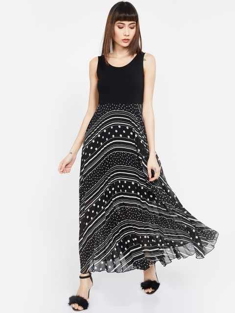 

CODE by Lifestyle Women Black Printed Maxi Dress