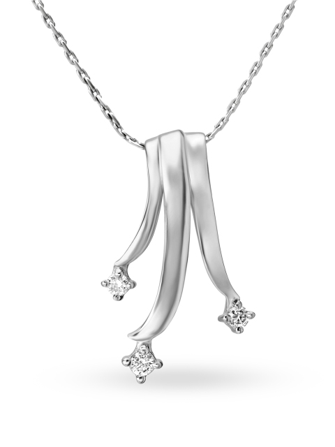 

Mia by Tanishq 14KT White Gold Pendant, Silver