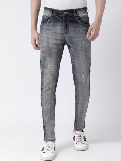 

REALM Men Blue Skinny Fit Mid-Rise Mildly Distressed Jeans