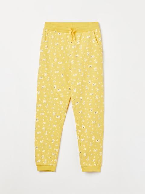 

Fame Forever by Lifestyle Girls Yellow Floral Printed Joggers