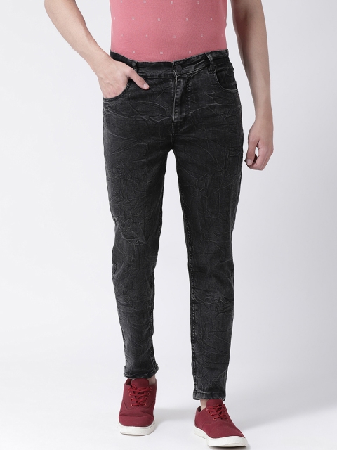 

REALM Men Black Slim Fit Mid-Rise Clean Look Jeans