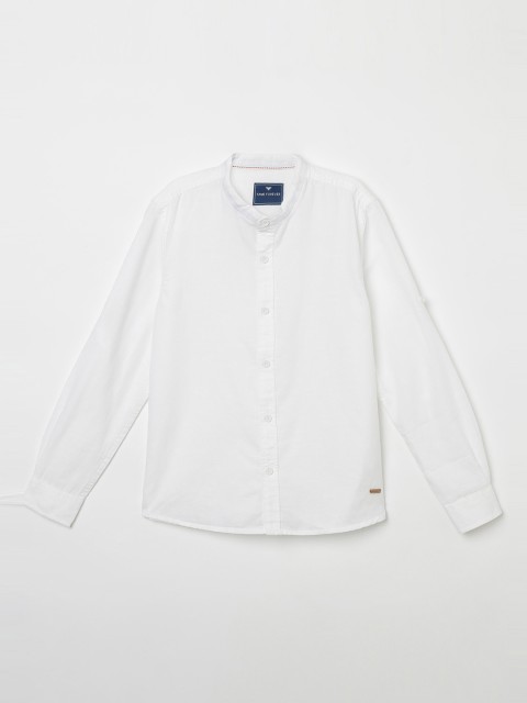 

Fame Forever by Lifestyle Boys White Slim Fit Solid Casual Shirt