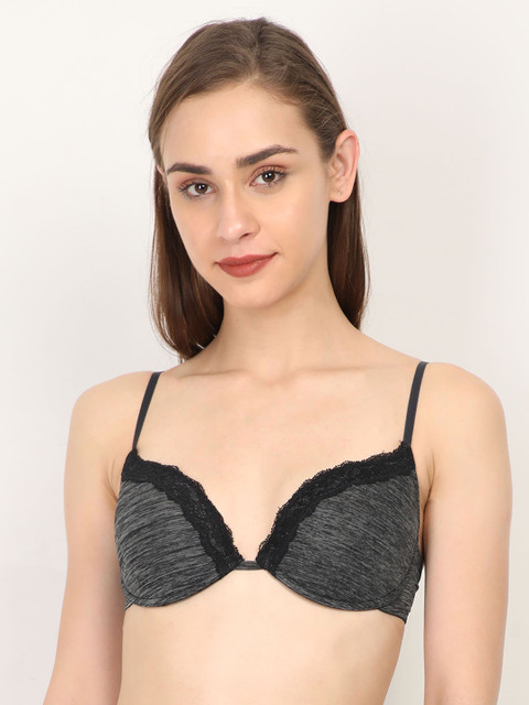 

WOMENSECRET Grey Solid Non-Wired Lightly Padded Everyday Bra