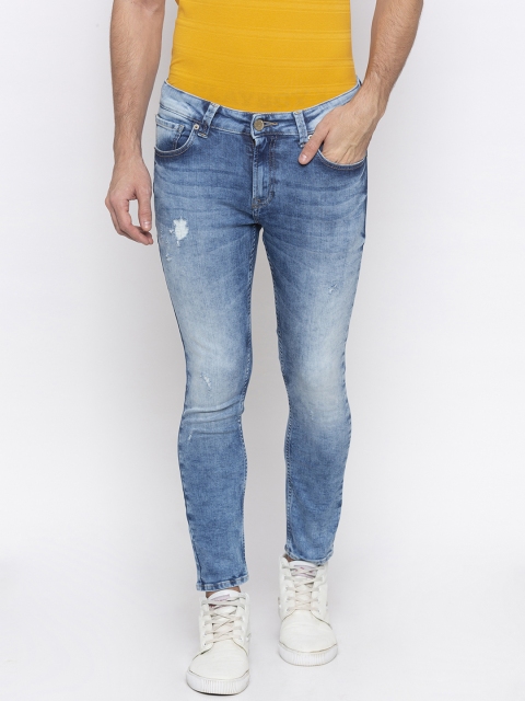

SPYKAR Men Blue Tapered Fit Mid-Rise Clean Look Jeans