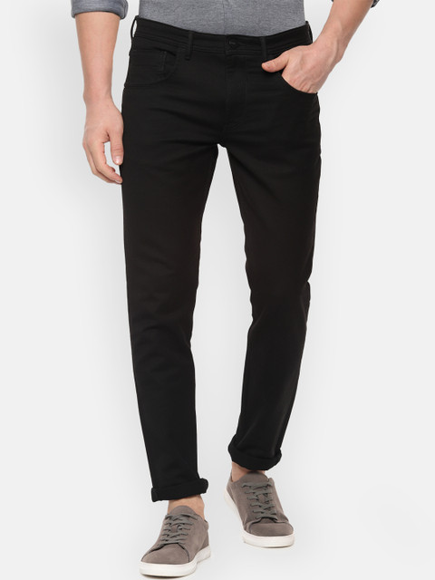 

V Dot Men Black Skinny Fit Mid-Rise Clean Look Stretchable Jeans