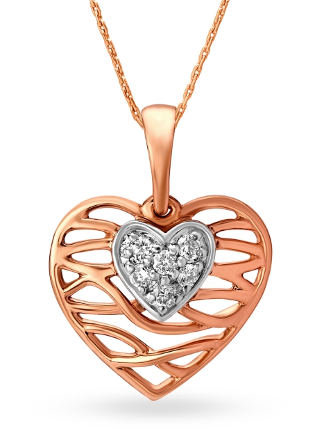 

Mia by Tanishq 14KT Rose Gold Diamond Pendant