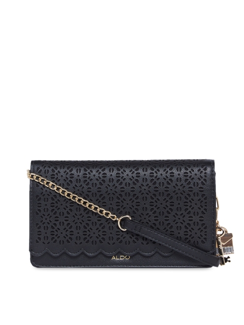 

ALDO Black Solid Sling Bag