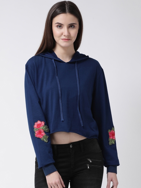 

Aayna Women Navy Blue Printed Top