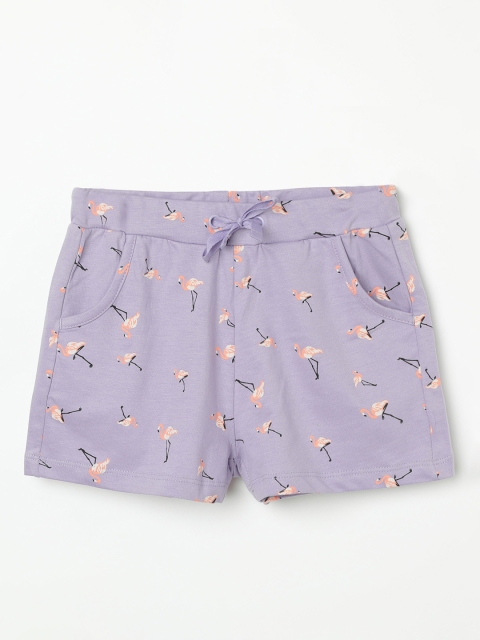 

Fame Forever by Lifestyle Girls Lavender Printed Regular Shorts