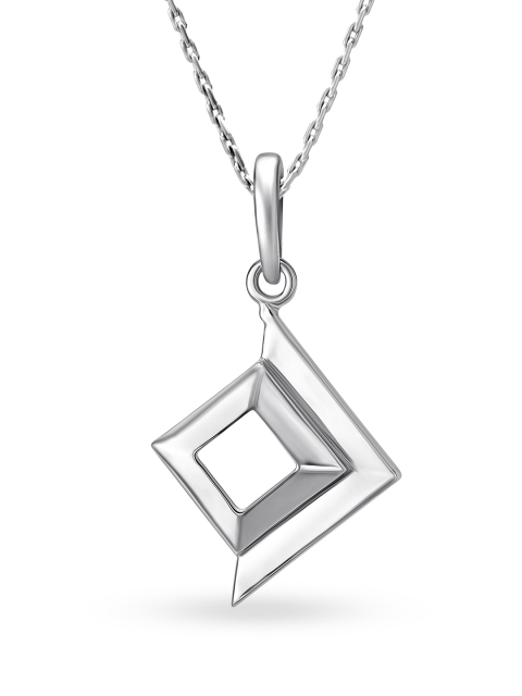 

Mia by Tanishq 14KT White Gold Pendant, Silver