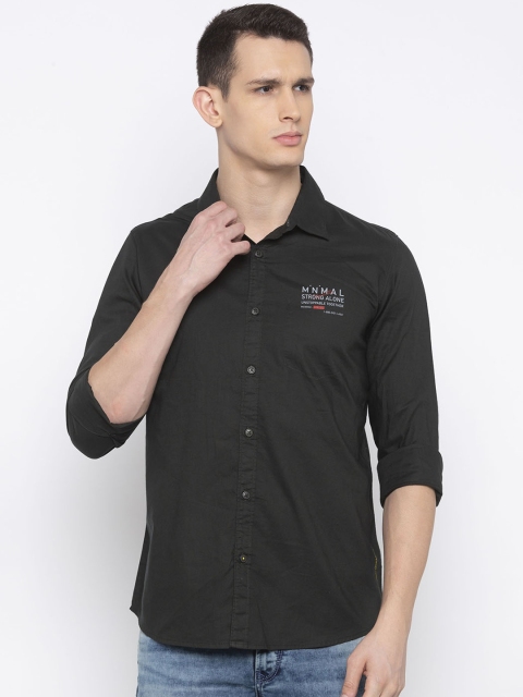 

SPYKAR Men Green Slim Fit Solid Casual Shirt