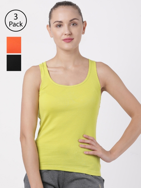 

Macrowoman W-Series Women Black Solid Tank Top