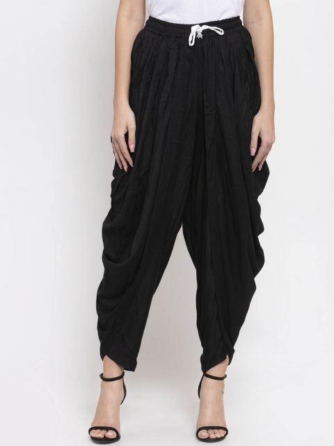 

Jompers Women Black Solid Dhoti