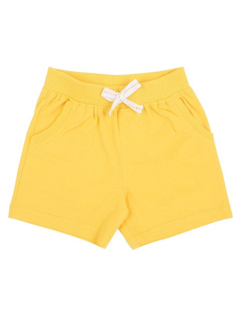 

Pantaloons Baby Boys Yellow Solid Regular Fit Regular Shorts