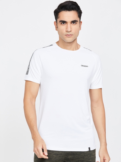 

Kappa Men White Solid Round Neck T-shirt
