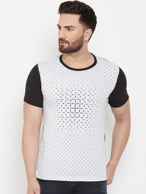 

Adobe Men White Round Neck T-shirt