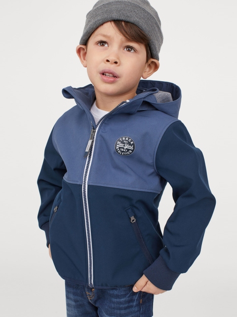 

H&M Boys Blue Water-Repellent Shell Jacket