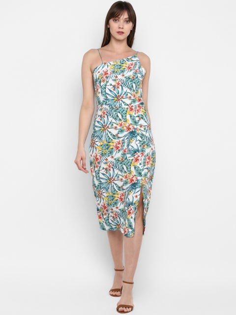 

MIAMINX Women Multicoloured Floral Printed Sheath Dress, Multi